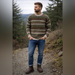 Harley of Scotland Wool Sweater ~ made in Scotland ~ Size XXL